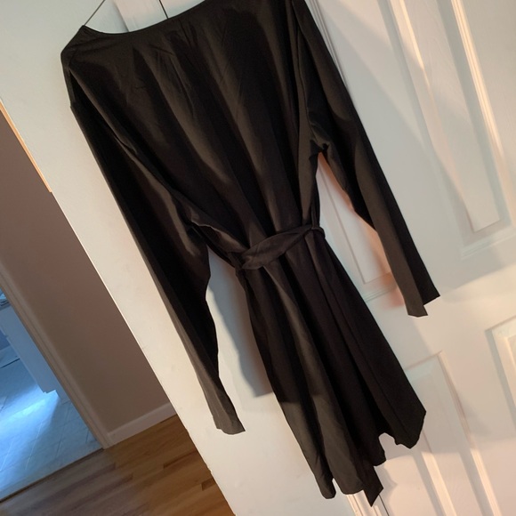 SHEIN Curve black polyester zip front dress/swim coverup. Size 2XL - Picture 7 of 9